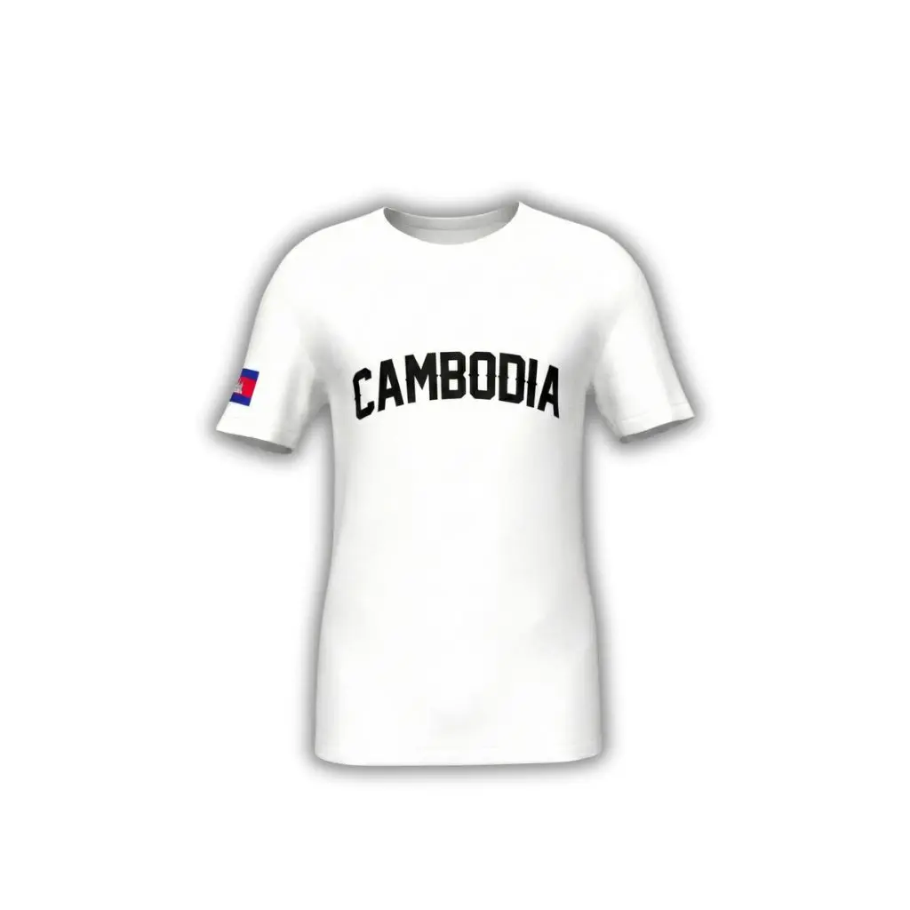 CamboLove – T‑Shirt Cambodia – White