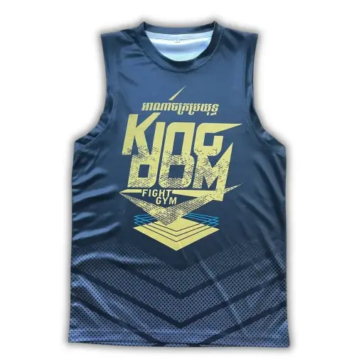 Kingdom Fight Gym Tank Top - Black/Yellow